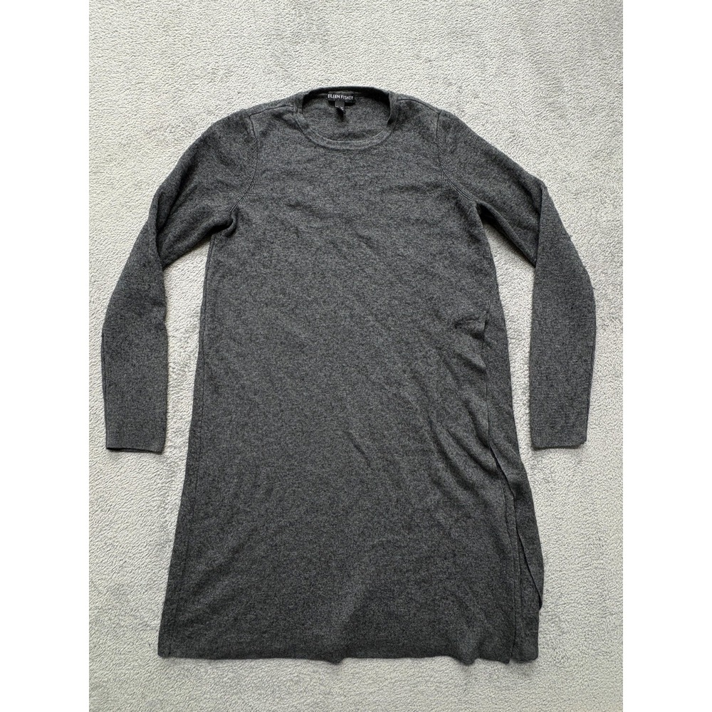 Eileen Fisher Sweater Dress Womens Small Long‎ Sleeve Knit Pullover Soft Cozy